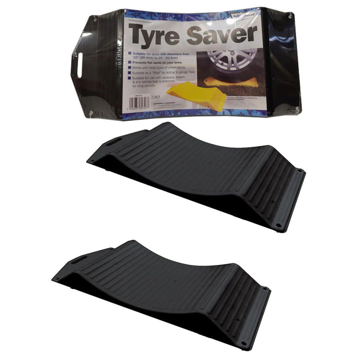 Streetwize Tyre Saver Wheel Chock Leveller Ramp x2 Leisurewize - UK Camping And Leisure