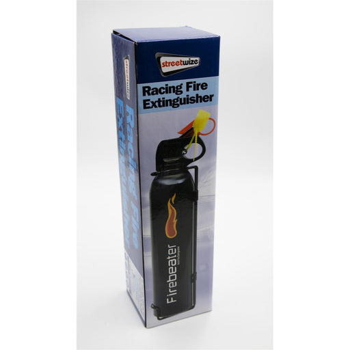 Streetwize UXFE3 Urban X Racing Fire Extinguisher 600g Black ABC Dry Powder Streetwize - UK Camping And Leisure