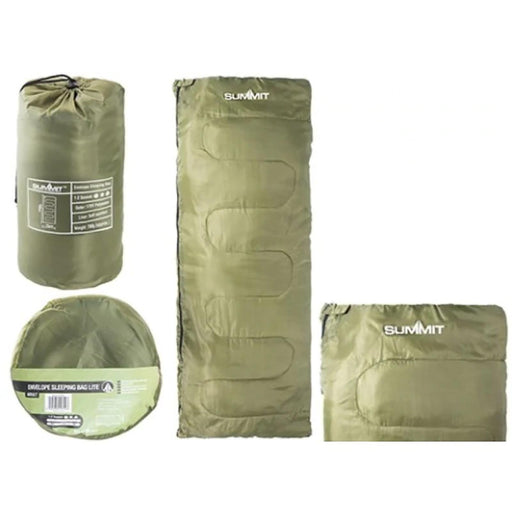 Summit Camping Hiking Caravan Trekker 1-2 season Sleeping bag 225 x 75cm Summit - UK Camping And Leisure