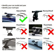 Summit Car Roof Bars for Raised Roof Rails Summit - UK Camping And Leisure