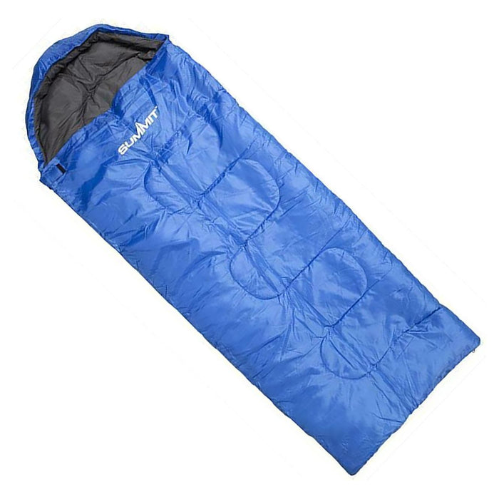Summit Ultra Lite Junior Blue Kids Camping Sleeping Bag Lightweight Travel 2/3 Season UK Camping And Leisure