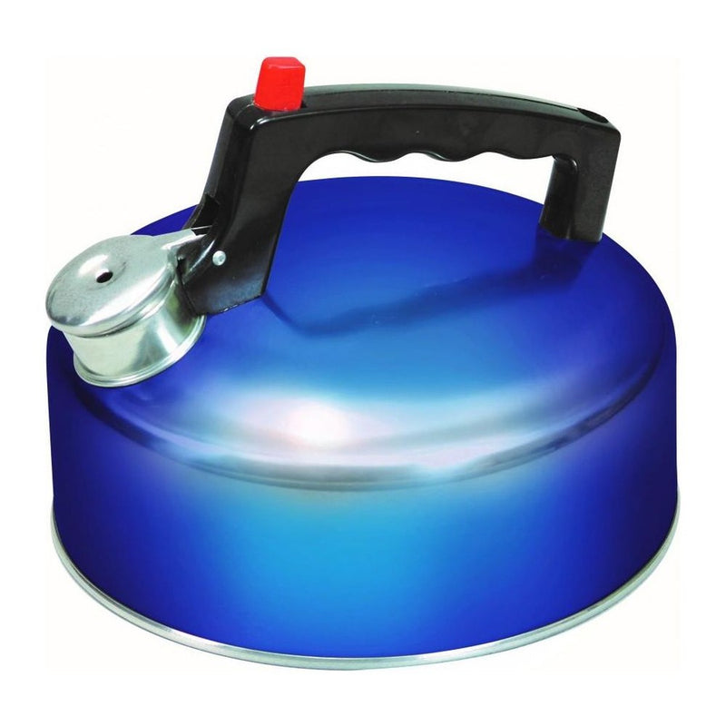 Sunncamp Blue 2lt Stainless Steel Whistling Camping Kettle SunnCamp - UK Camping And Leisure