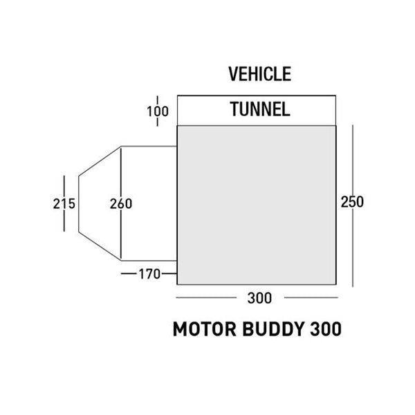 Sunncamp Motor Buddy 300 XL Motorhome Drive Away Awning SunnCamp - UK Camping And Leisure