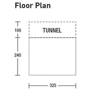 SunnCamp Swift Van 325 High 240-270cm Motorhome Poled Driveaway Awning SunnCamp - UK Camping And Leisure