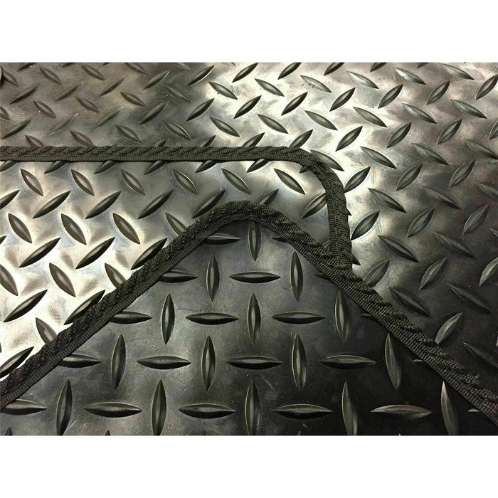 Tailored fit Rubber Floor Step Mats for Volkswagen Transporter T4 Black trim UK Camping And Leisure