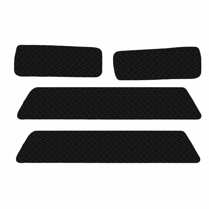 Tailored fit Rubber Floor Step Mats Twin for Volkswagen Transporter T5 Black UKB4C - UK Camping And Leisure