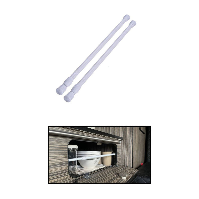 Olpro Telescopic Cupboard & Fridge Storage Bars 41-71cm Pack of Two Olpro - UK Camping And Leisure