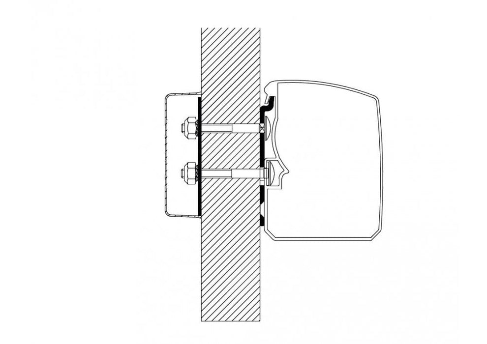 Thule Adapter T for 3200 Awning to fit vehicle with flat wall Thule - UK Camping And Leisure
