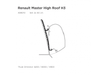 Thule Adapter Wall – Renault Master High Roof H3 (Set: 2 × 50 cm) Thule - UK Camping And Leisure