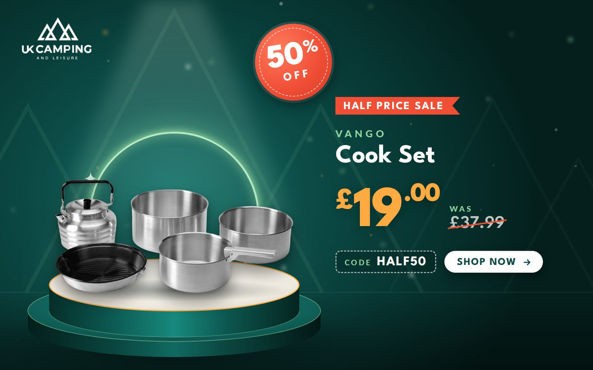 Vango Cook Set: 50% off, now £19.00, was £37.99, half price promo code HALF50 automatically applied
