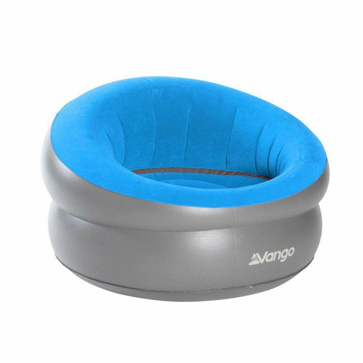 Vango Inflatable Donut Flocked Chair DLX Mykonos Blue - UK Camping And Leisure