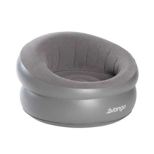 Vango Inflatable Donut Flocked Chair DLX Nocturne Grey - UK Camping And Leisure