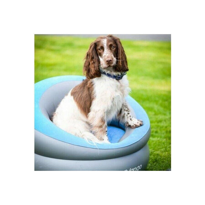 Vango Inflatable Donut Flocked Chair DLX Nocturne Grey — UK