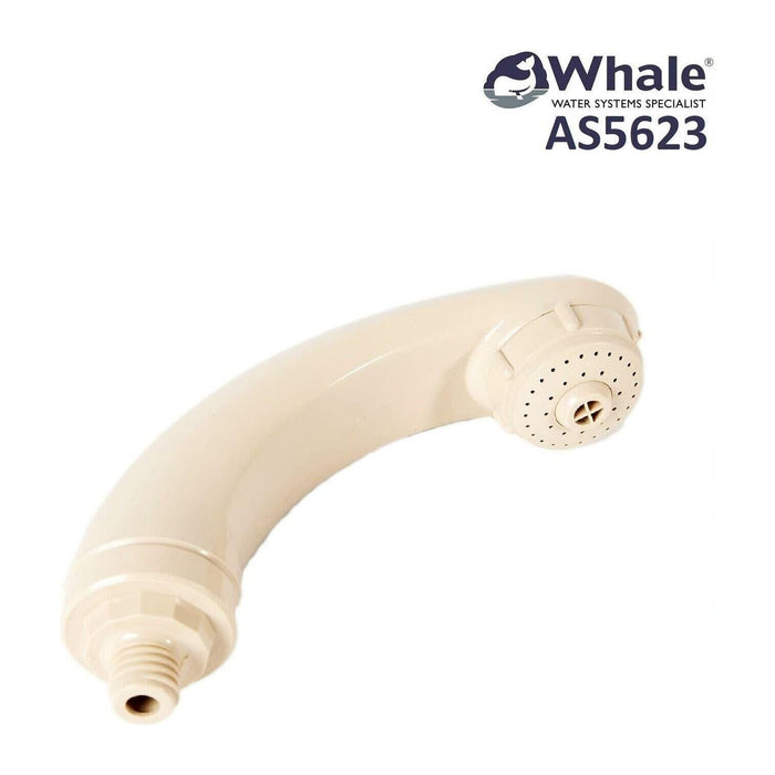 Whale Elegance Combination Shower Head Handset Beige AS5623 Whale - UK Camping And Leisure