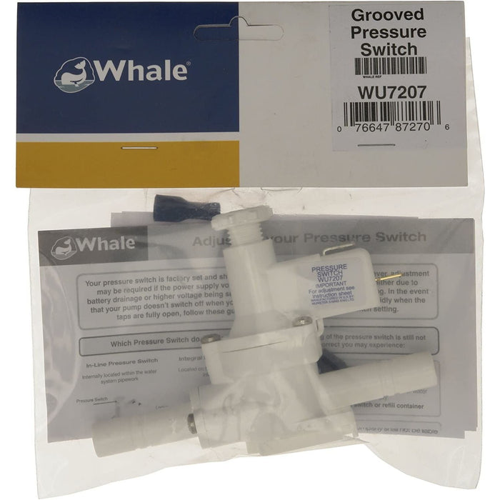 Whale White Pressure Switch WU7207 Whale - UK Camping And Leisure