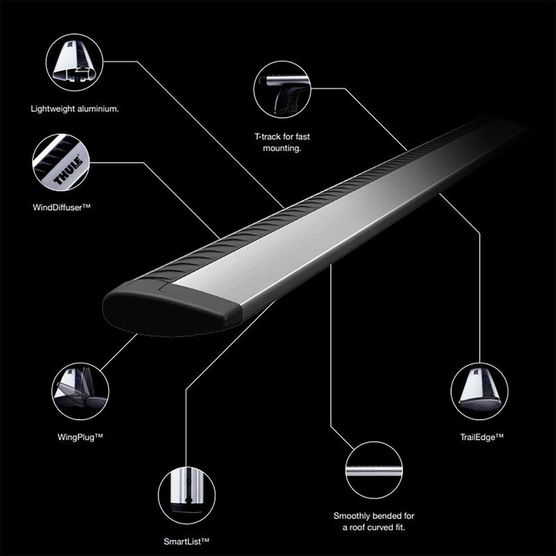 Thule WingBar Evo Roof Bars full kit 711220 710600 186094 image 10