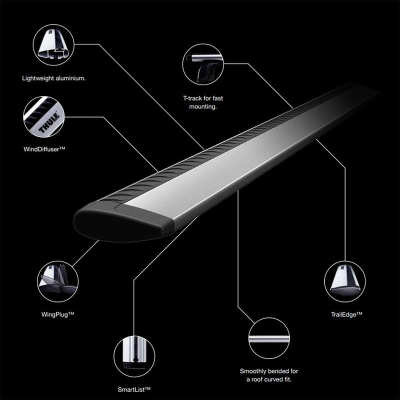 Thule WingBar Evo Roof Bars full kit 711320 710410 image 10