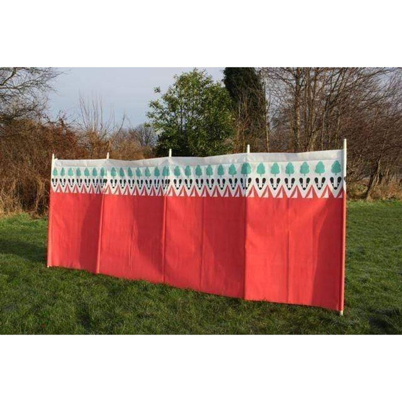 Olpro Witley 5 Pole Windbreak (Wooden poles) 140cm High Olpro - UK Camping And Leisure