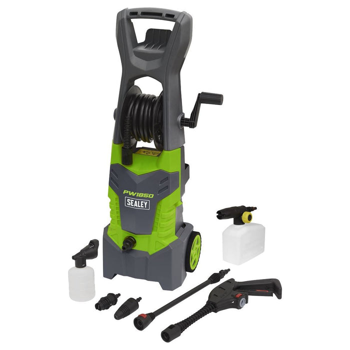 Sealey Pressure Washer 130bar with Snow Foam Sprayer Kit PW1850SNAKIT Sealey - UK Camping And Leisure