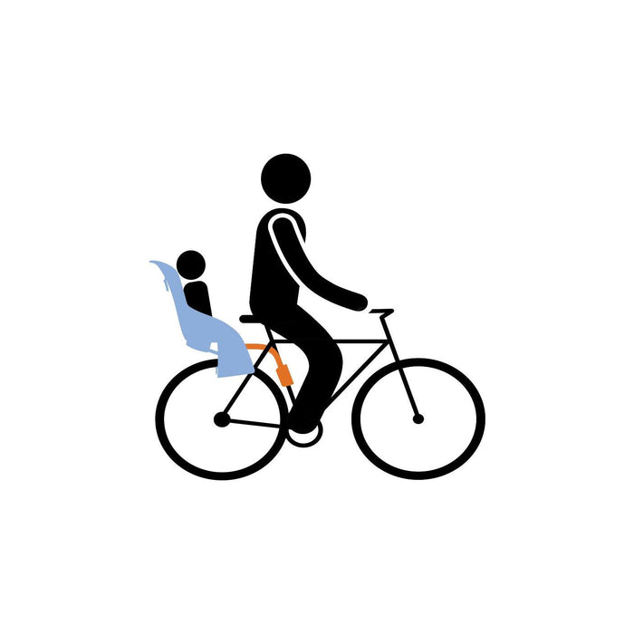 Thule RideAlong tiltable child bike seat light grey Child bike seat