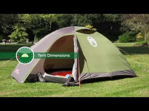 Coleman Darwin Tent 2 Person Khaki Green Coleman - UK Camping And Leisure