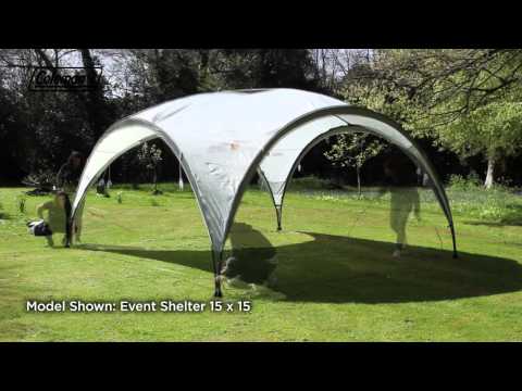 Coleman Event Shelter Large Gazebo Sun Shade Garden & Camping 12x12 3.6M Coleman - UK Camping And Leisure