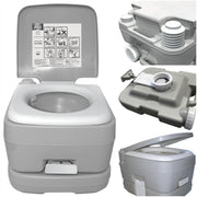 Leisurewize 10L Camping Lightweight Flushing Toilet - GREY Leisurewize - UK Camping And Leisure