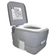 Leisurewize 10L Camping Lightweight Flushing Toilet - GREY Leisurewize - UK Camping And Leisure
