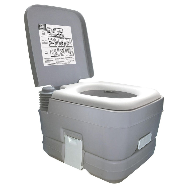 Leisurewize 10L Camping Lightweight Flushing Toilet - GREY Leisurewize - UK Camping And Leisure
