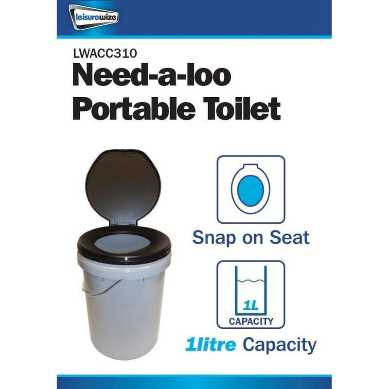 Leisurewize Need A Loo Camping Toilet Bucket With Seat and Lid Leisurewize - UK Camping And Leisure