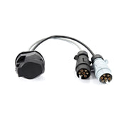 Leisurewize Twin Electric Car to Caravan Adaptor 13-Pin to 7-Pin LW654 Leisurewize - UK Camping And Leisure