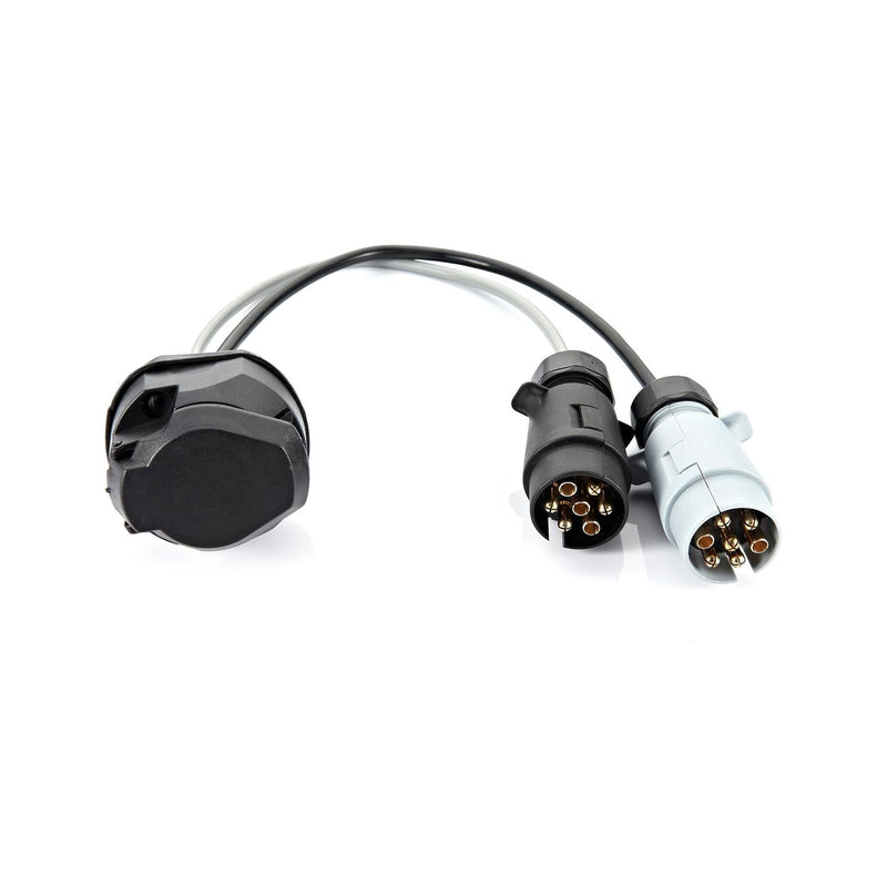 Leisurewize Twin Electric Car to Caravan Adaptor 13-Pin to 7-Pin LW654 Leisurewize - UK Camping And Leisure