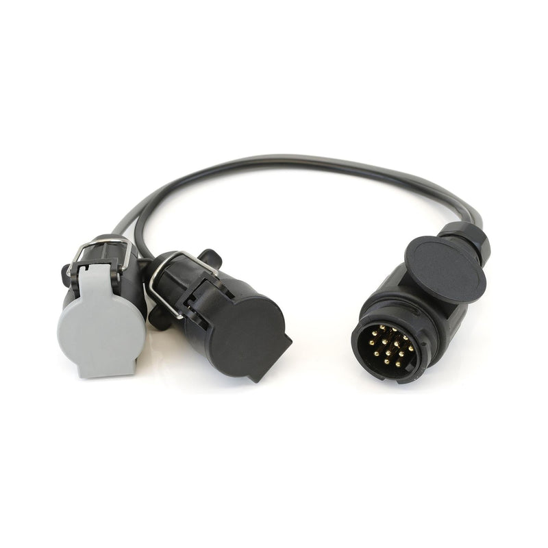 Leisurewize Twin Electric Car to Caravan Adaptor 7-Pin to 13-Pin LW653 Leisurewize - UK Camping And Leisure