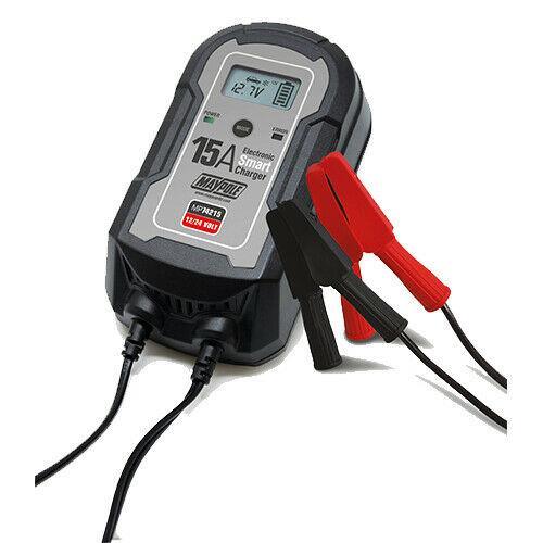 Maypole MP74215 15A 12/24V Electronic Smart Charger - UK Camping And Leisure