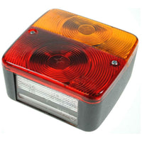 Maypole Trailer Square Rear Lamp Back Light 12v Volt MP17B