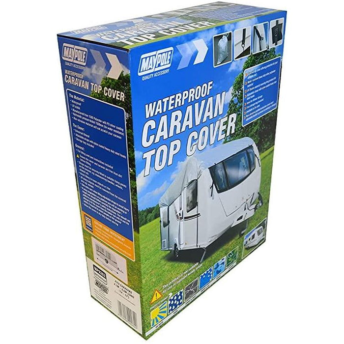 Maypole Waterproof UV Stable Caravan Top Cover Fits up to 6.2m-6.8 21-23" MP9265 - UK Camping And Leisure