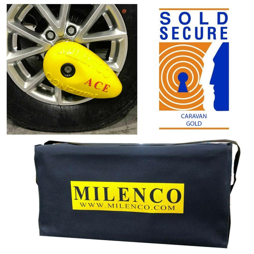 Milenco Ace Wheel Clamp Lock - UK Camping And Leisure