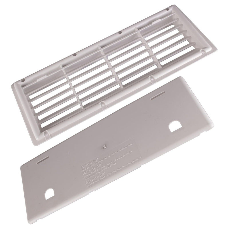 MPK White Recessed Mounted Fridge Vent & Winter Cover Caravan/Motorhome UK Camping And Leisure - UK Camping And Leisure