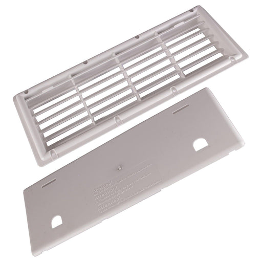 MPK White Recessed Mounted Fridge Vent & Winter Cover Caravan/Motorhome - UK Camping And Leisure