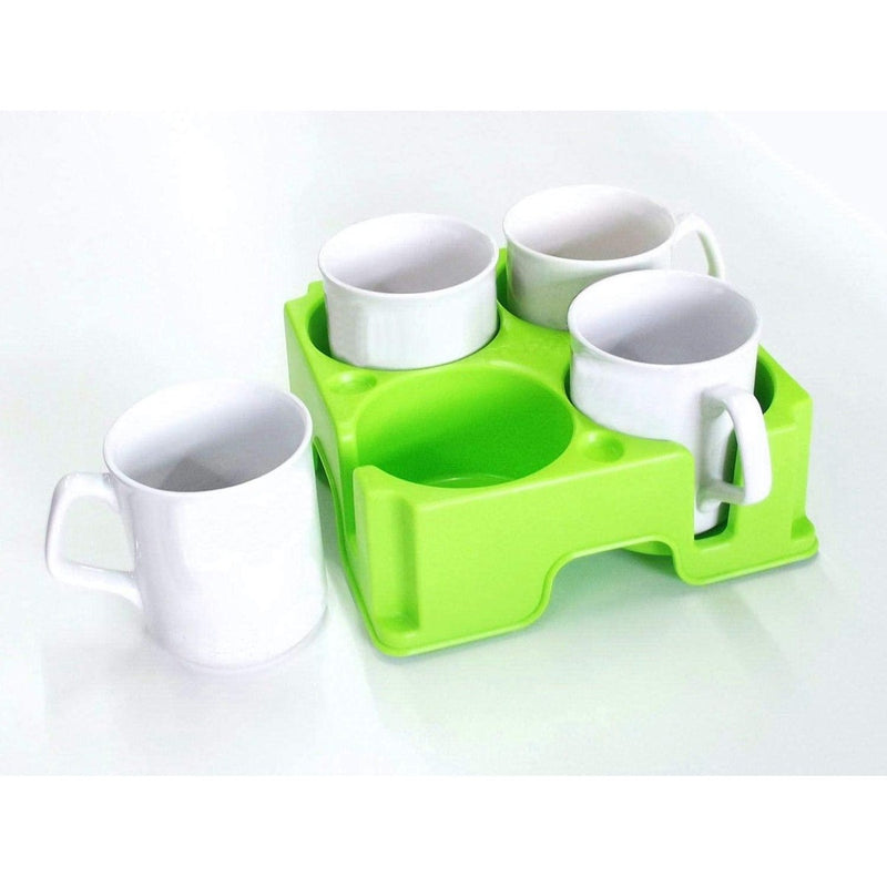 Muggi Multi Cup & Mug Holder Green Motorhome Caravan Boat Home Office Muggi - UK Camping And Leisure