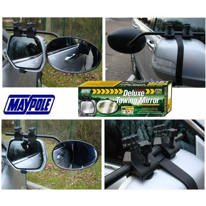 New Maypole 8327 Universal Convex Glass Deluxe Car Caravan Towing Mirror - UK Camping And Leisure