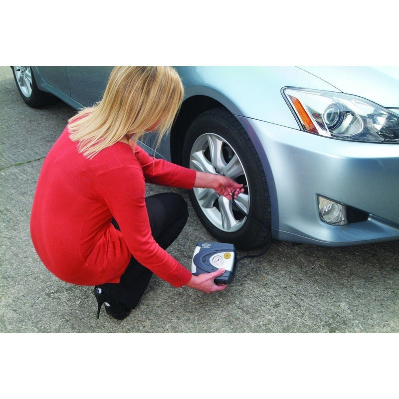 New Ring Rac610 12V Analogue Air Compressor Wheel Tyre Inflator Pump Psi & Bar New - UK Camping And Leisure