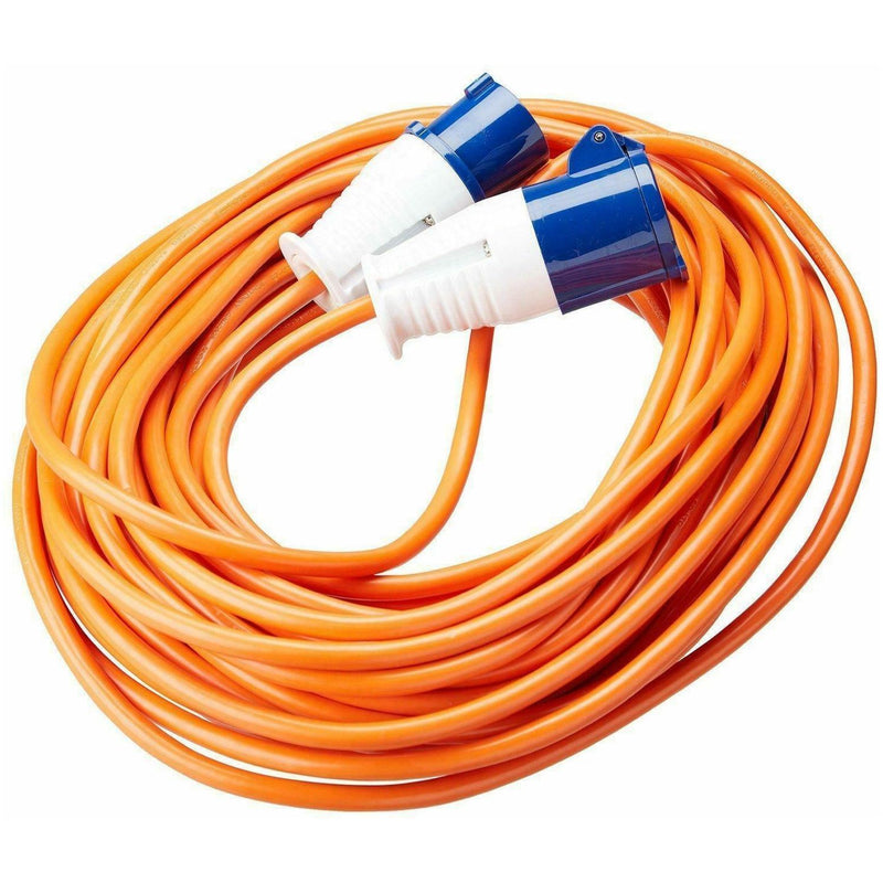 Orange 25 Metre 230v Electric Hook Up Extension Leisurewize - UK Camping And Leisure