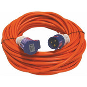 Orange 25 Metre 230v Electric Hook Up Extension Leisurewize - UK Camping And Leisure