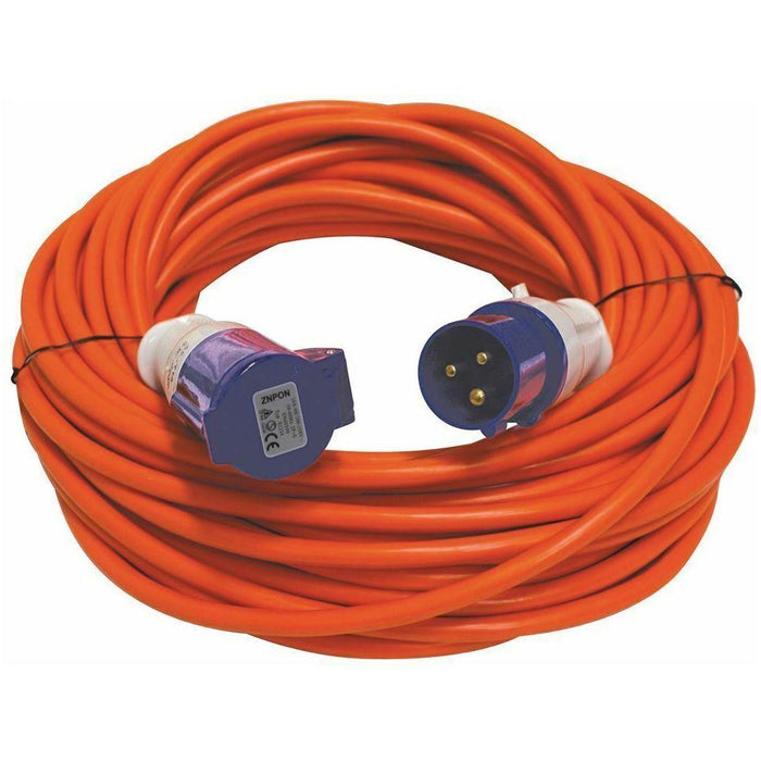 Orange 25 Metre 230v Electric Hook Up Extension - UK Camping And Leisure