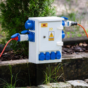 Orange 25 Metre 230v Electric Hook Up Extension Leisurewize - UK Camping And Leisure