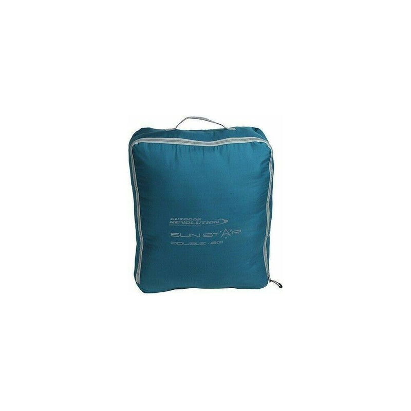 Outdoor Revolution Sun Star Coral Blue Double 200 Sleeping Bag ORSB2011 Blue Outdoor Revolution - UK Camping And Leisure