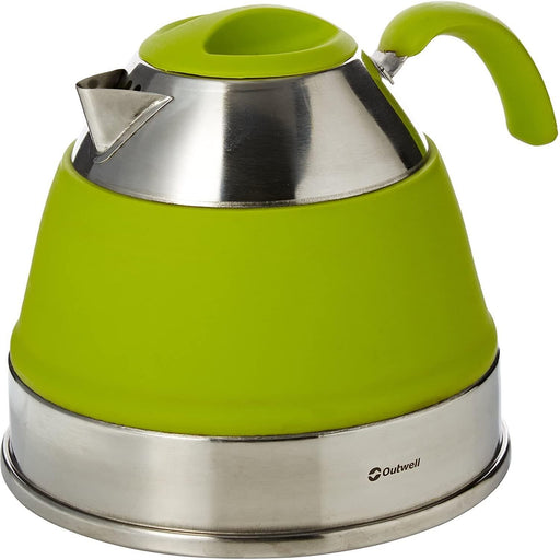 Outwell Collaps Collapsible Kettle Camping Campervan Lime Green Large 2.5L Model - UK Camping And Leisure