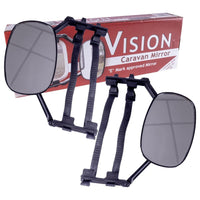 Pair 4x4 Van Caravan Trailer Motorhome Towing Mirrors Vision E Approved