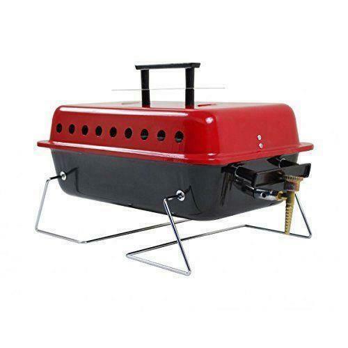 Portable Table Top Gas Barbeque With Lava Rocks Crusader - UK Camping And Leisure